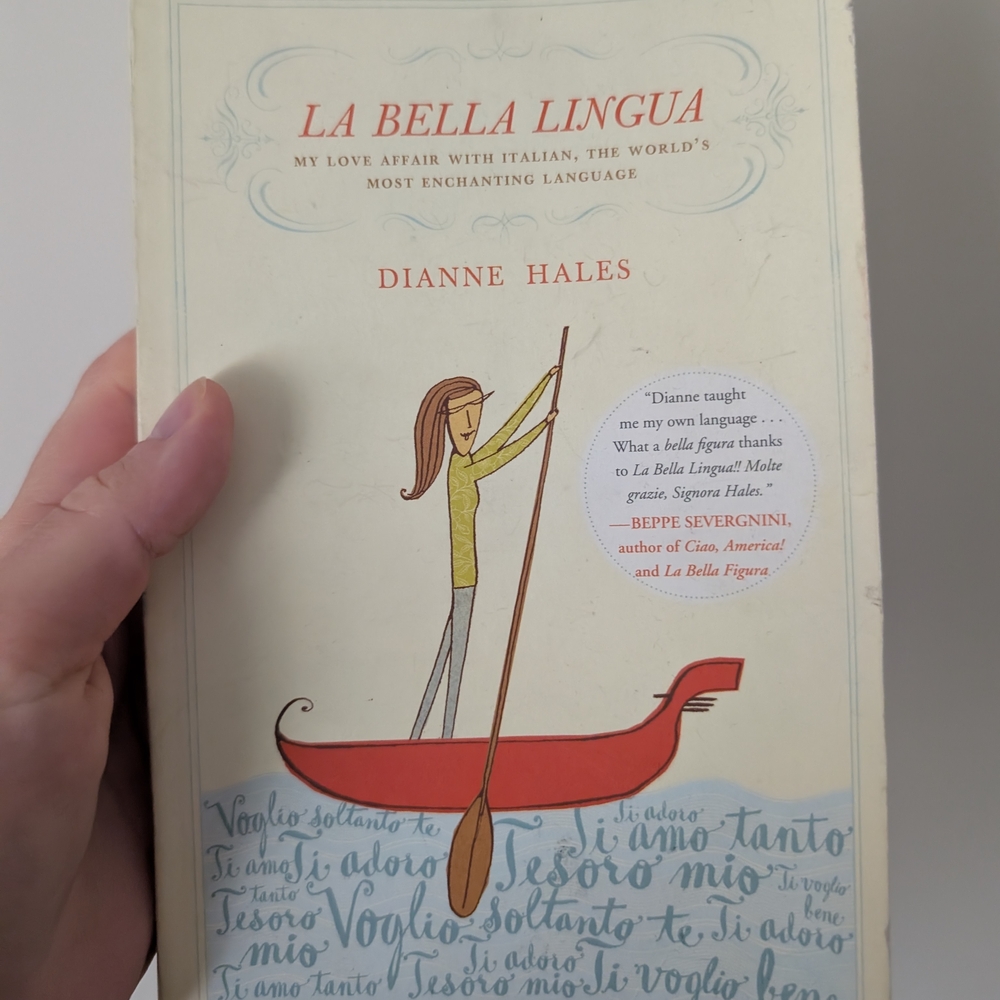 La Bella Lingua Book by Dianne Hales, Love Affair With Italian Novel Fiction